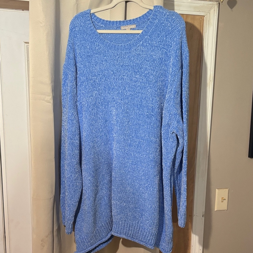 Woman Within Light Blue Sweater